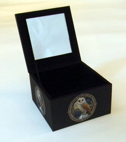 Owl Jewelry Box with Mirror