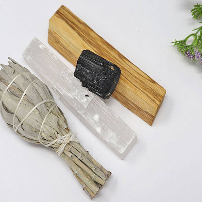 Smudging Bundle with Black Tourmaline