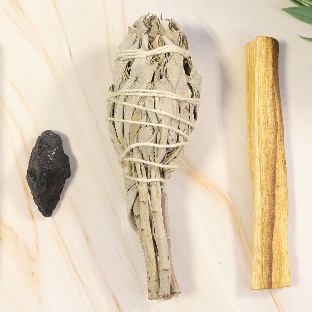 Smudging Bundle with Black Tourmaline